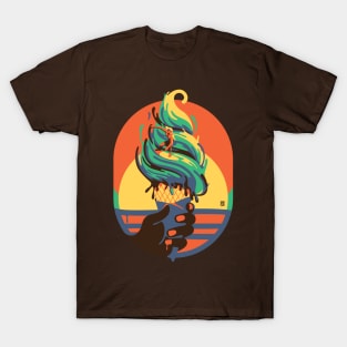 Super Fresh Summer Vibes Surf Sunset T-Shirt